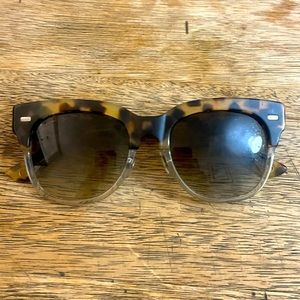 Gucci Tortoiseshell to Clear Gradient Sunglasses